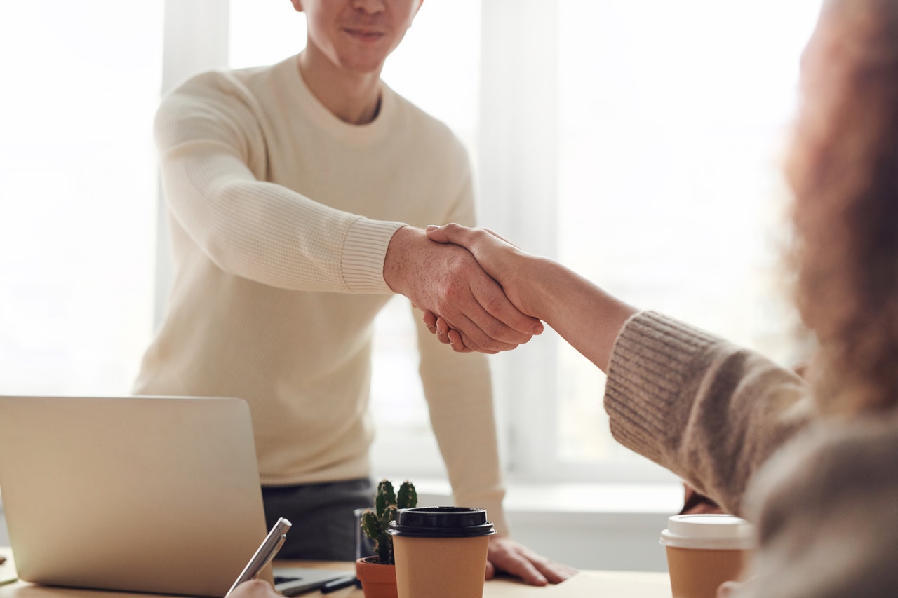 formal handshake