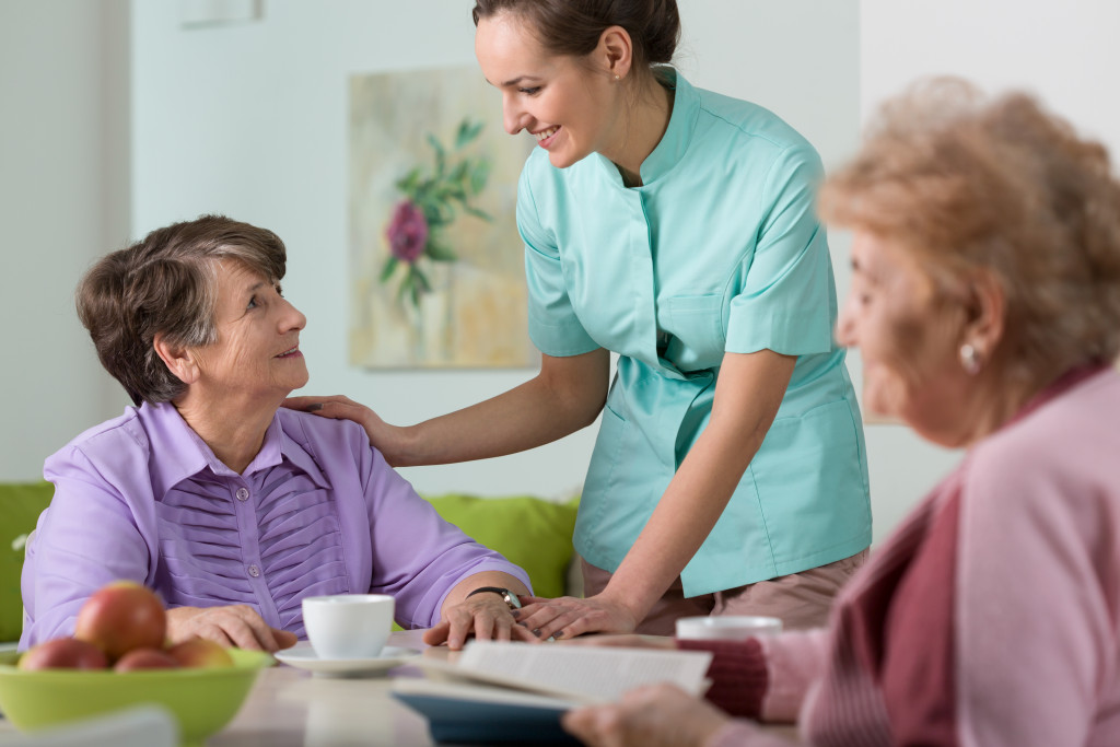 nurse in a nursing home for seniors